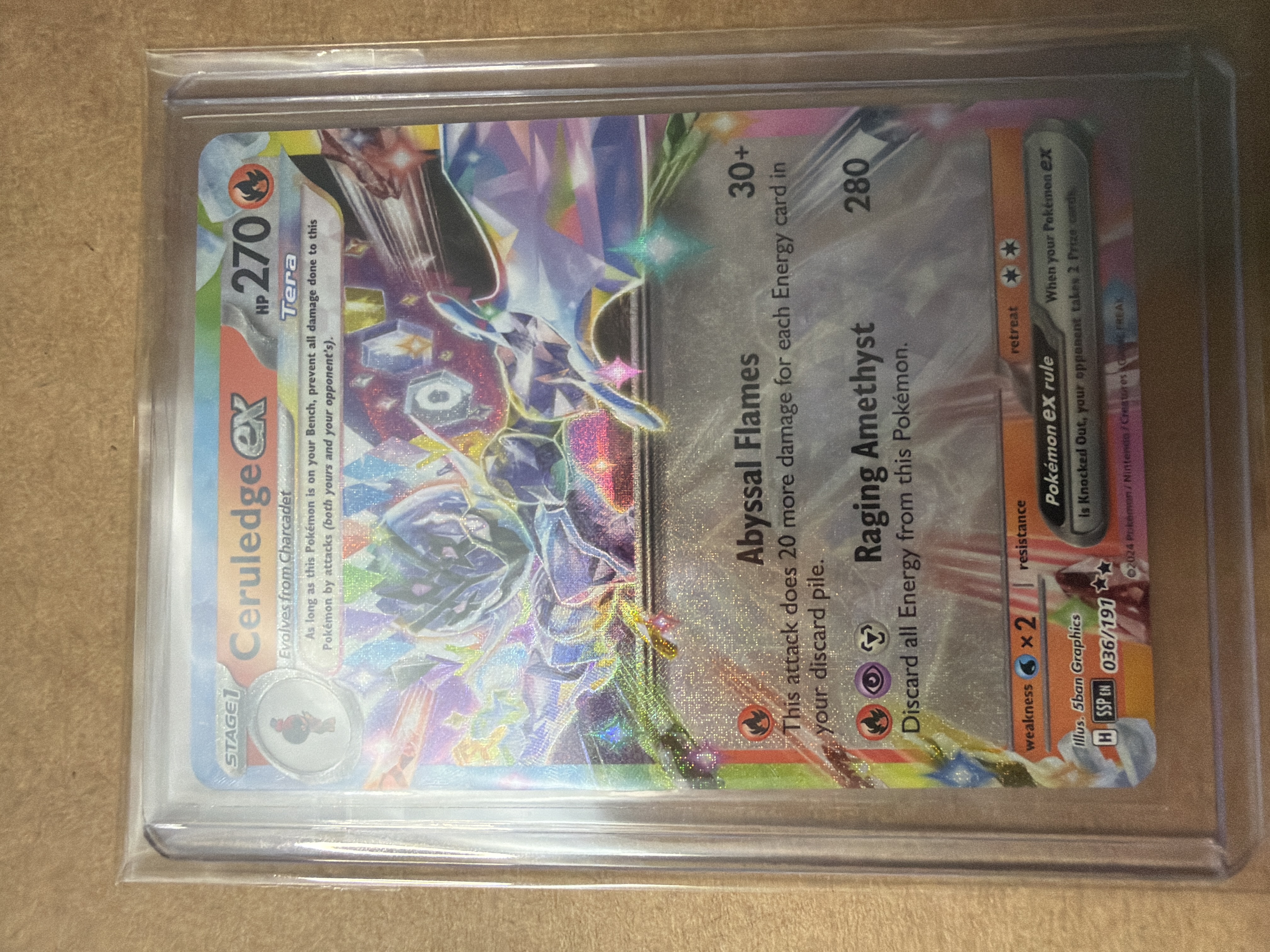 Ceruledge EX (036) 2024 Pokemon Ssp EN-Surging Sparks - Pokémon